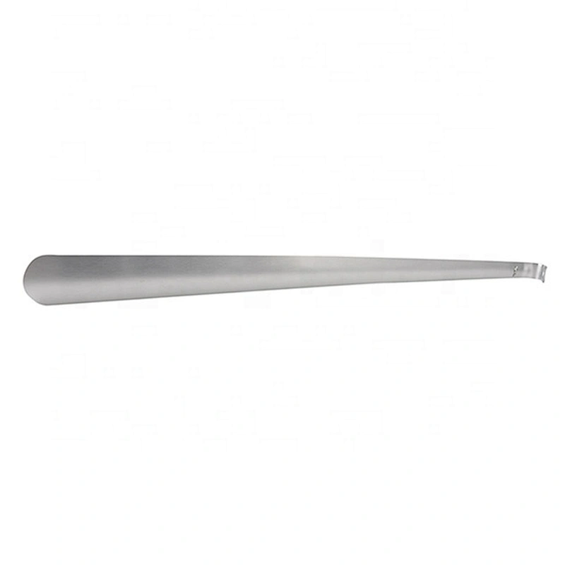 High quality durable novelty long handlel stainless steel metal shoe horn
