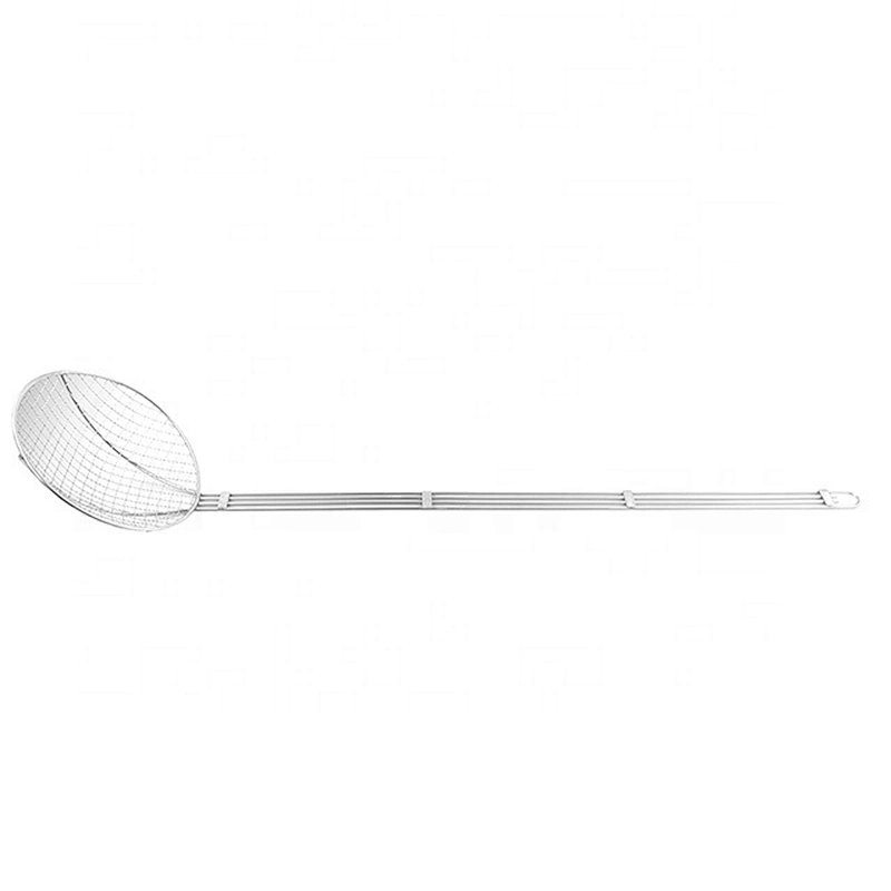 Stainless steel large capacity strainer Wire Mesh Frying Cooking Oil Draining Skimmer