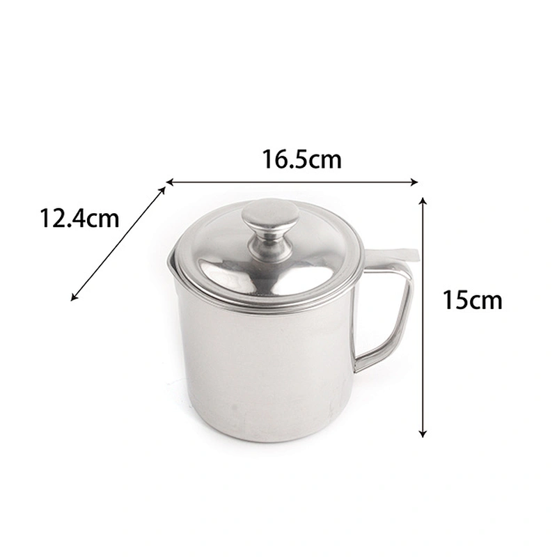 Stainless steel oil filter pot oil strainer pot with lid