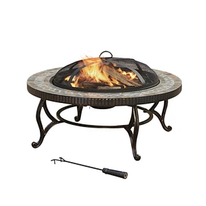 Modern garden cast iron outdoor used Square wood burning carbon steel fire pit for Garden BBQ