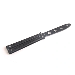 Muti Functional Metal Balisong Trainer Training Knife Security Tool