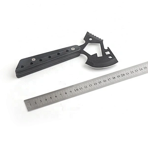 Multi Function Black Coating Head Outdoor Camping Hatchet Axe with ABS Handle