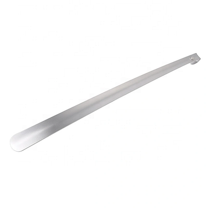 High quality durable novelty long handlel stainless steel metal shoe horn