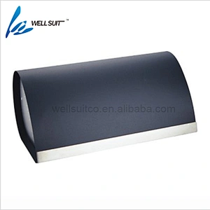 Colorful stainless steel large bread box for kitchen counter