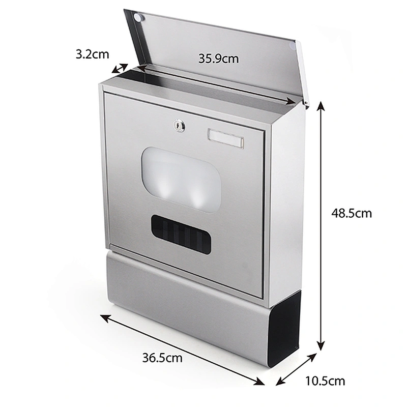 High Quality solar Mailbox Postbox Residential Mailbox
