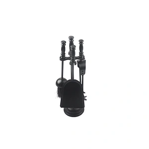 5-Piece Iron Metal Indoor Outdoor Fireplace Tools Set