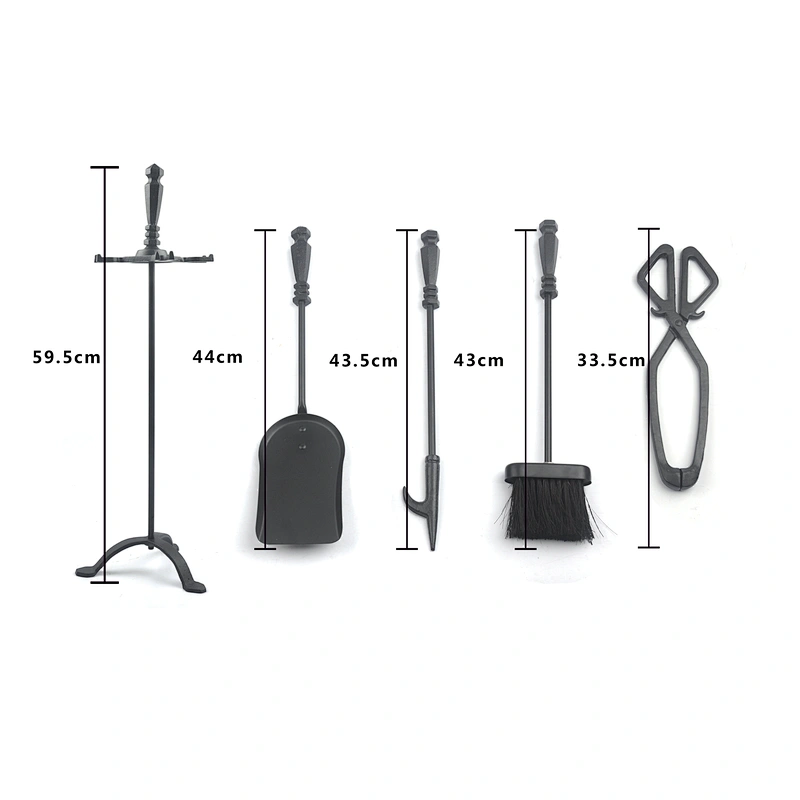 Senior design  outdoor garden  black  fire place fireplace accessories metal  tool set
