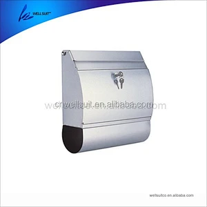 Residential Outdoor Rural Roadside stainless steel Mail Box Key Lockable Office Letter box