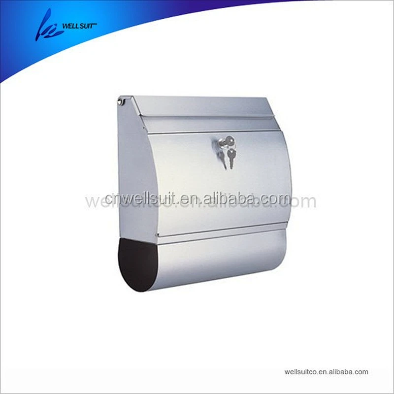 Residential Outdoor Rural Roadside stainless steel Mail Box Key Lockable Office Letter box