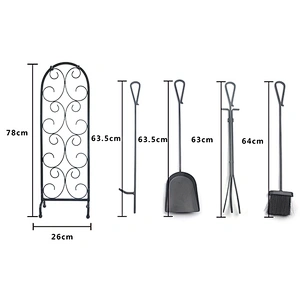 high quality  indoor metal fireplace tool set