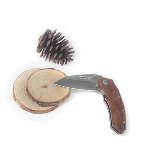 2019  Hot multifunctional  wooden handle mini pocket utility folding knife