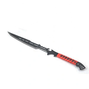 New arrived full tang stainless steel black painting blade matchet knife with sheath