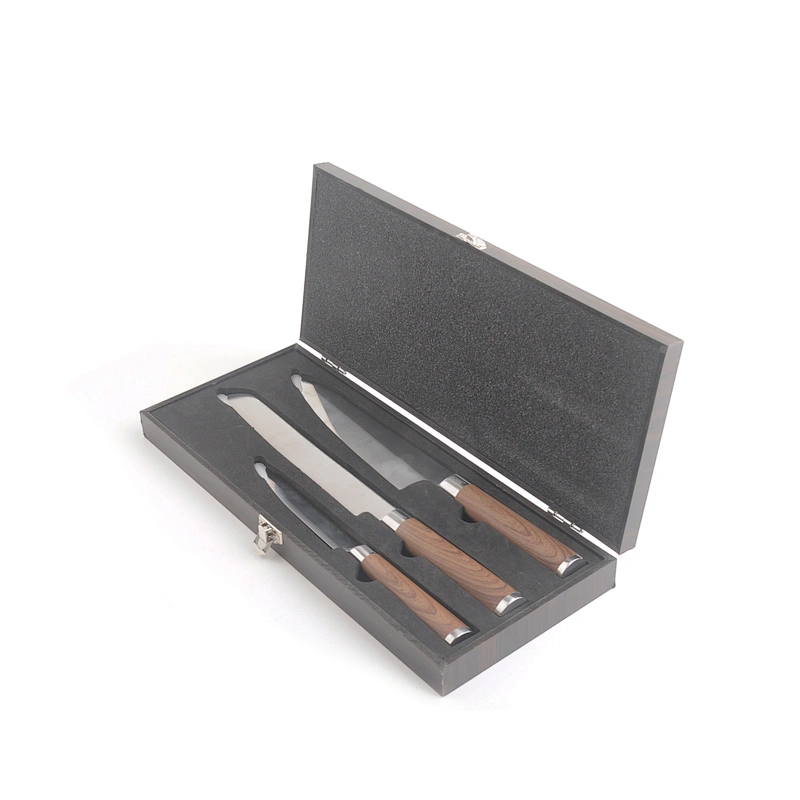 high quality 3pcs kitchen knife set in  gift box