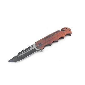 High quality wooden hunting pocket knife,folding knife with custom