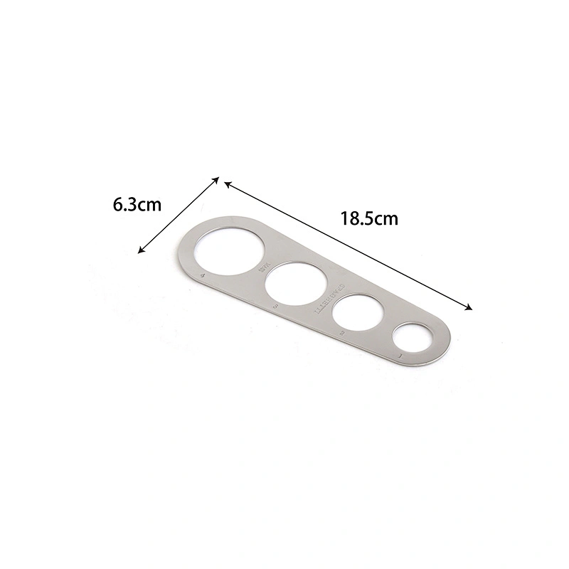 Multicolor 18-0 Stainless Steel Spaghetti Measuring Tool Pasta tools with 4 Serving Portion Pasta Gadgets