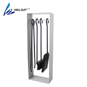 5 pieces  steel outdoor fireplace tools with fireplace tong