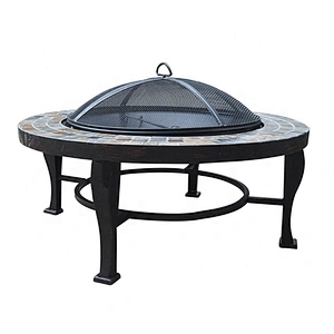 Garden outdoor camping natural stones large fireplace fire pit