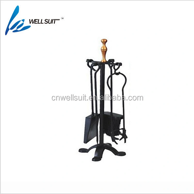 High Quality Rustic bronze iron Fireplace Tool set