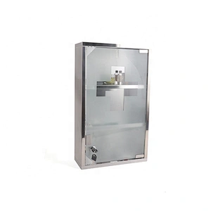 Home use bathroom wall mounted medicine storage box cross medicine cabinet for pharmacy