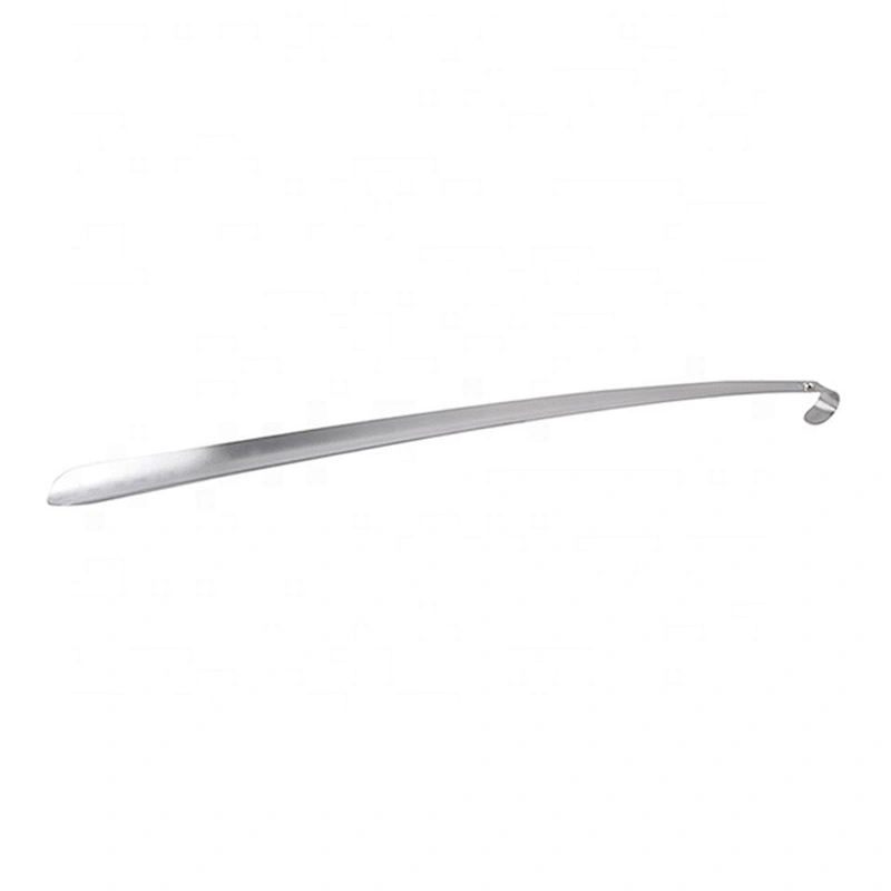 High quality durable novelty long handlel stainless steel metal shoe horn