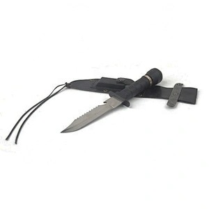 Multifunctional camping hunting outdoor knife with compass
