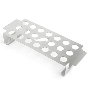 Stainless Steel Chicken Leg Wing  Stand Grill Rack with Drip Tray for Smoker Grill Oven