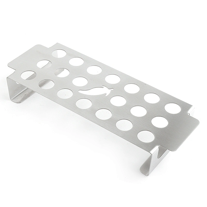 Stainless Steel Chicken Leg Wing  Stand Grill Rack with Drip Tray for Smoker Grill Oven