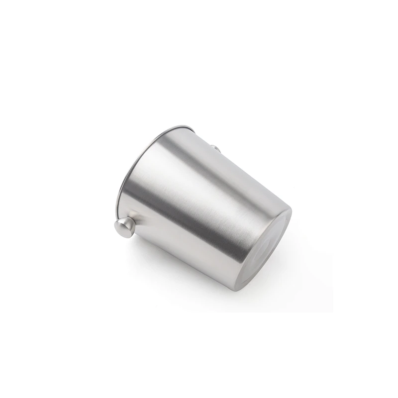 Wholesale stainless steel personalized round double wall ice bucket