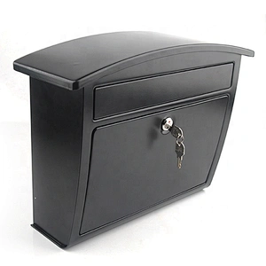 Hot selling metal Iron with coating wall mounted mailbox lockable letterbox postbox