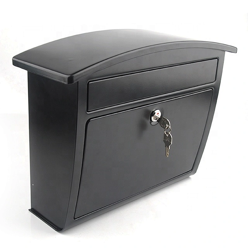 Hot selling metal Iron with coating wall mounted mailbox lockable letterbox postbox