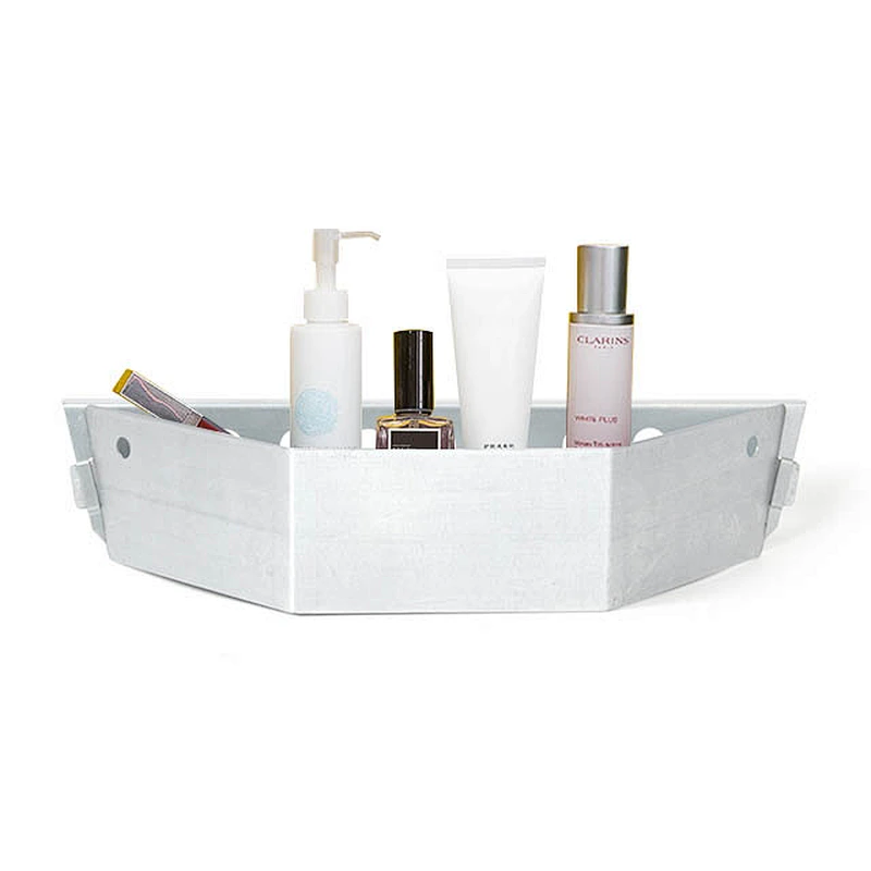 Metal stainless steel corner storage bathroom rack for home
