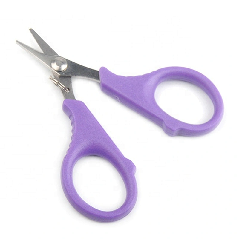 Purple Color  Handle Stainless Steel Fishing  Line Cutter  Outdoor Fishing Pliers Lure Bait New Remover
