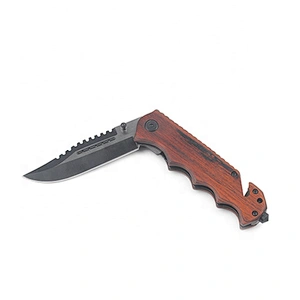High quality wooden hunting pocket knife,folding knife with custom