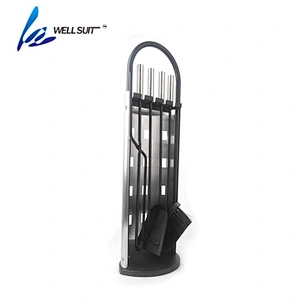Hot selling modern stainless steel fireplace accessory