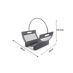Durable Steel Log Holder Heavy-duty Firewood Rack
