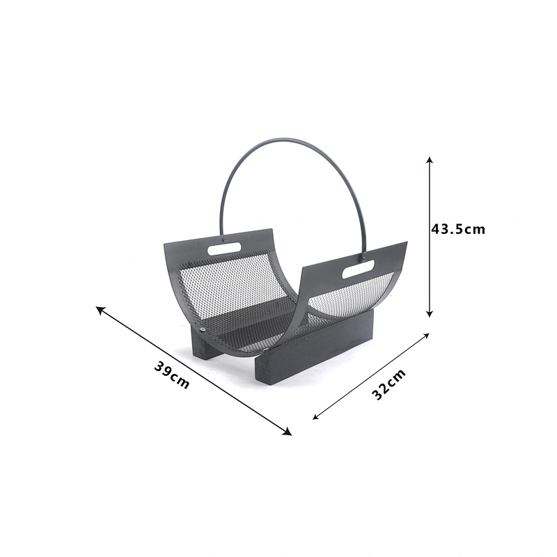Durable Steel Log Holder Heavy-duty Firewood Rack