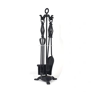stainless steel handle and holder Fireplace Tools set fireplace accessory