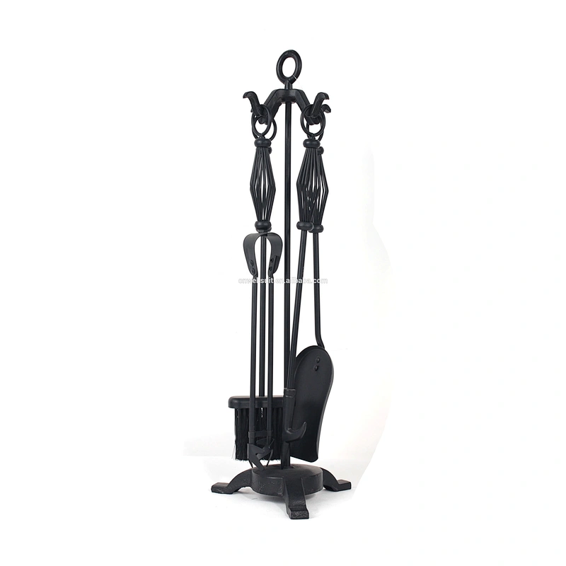 stainless steel handle and holder Fireplace Tools set fireplace accessory