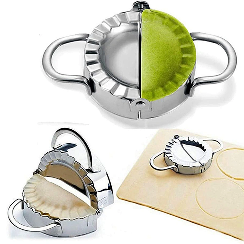 Endurable stainless steel dumpling maker press