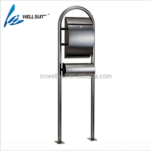 Canadian stylish private letter boxes with mail slot freely standing for outdoor and home