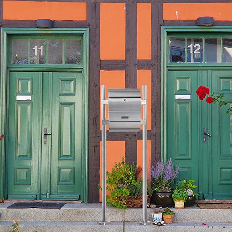 Hot selling stainless steel letter box waterproof standing mail box