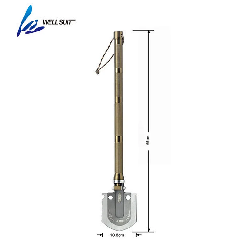 High Hardness Multifunction Outdoor Camping Survival Military folding pickaxe and shovel