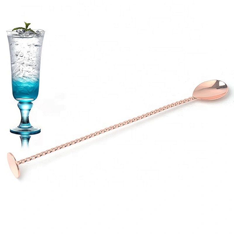 stainless steel bar muddler cocktail gold mixing spoon