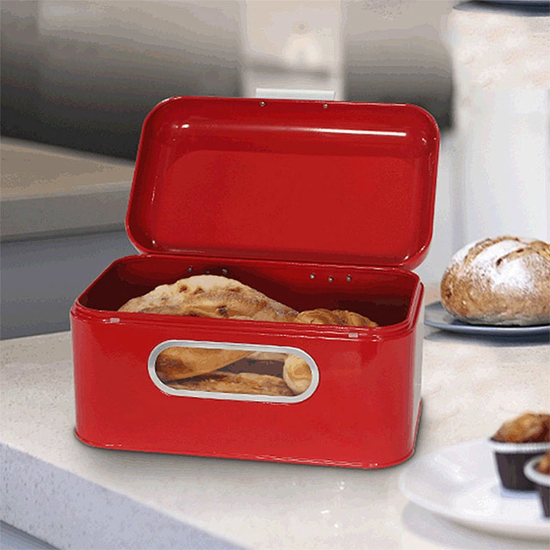 Hot selling high quality commercial colorful plastic bread box bin for kitchen accessoires