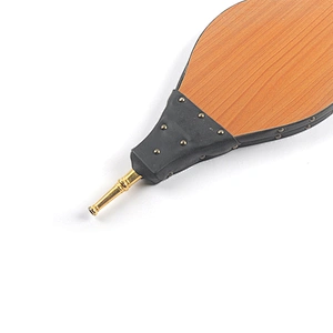 Large Fireplace Bellows Wooden Air Blower with Hanging Strap for Outdoor Camping BBQ