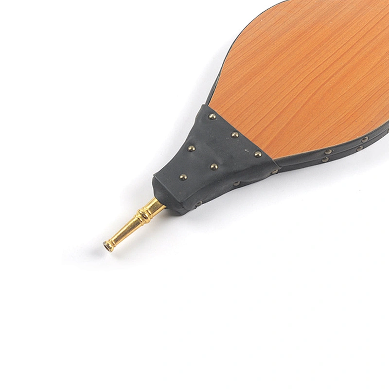 Large Fireplace Bellows Wooden Air Blower with Hanging Strap for Outdoor Camping BBQ