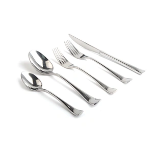 elegant 18/10 silverware stainless steel restaurant bulk flatware set custom gold plated reusable cutlery set