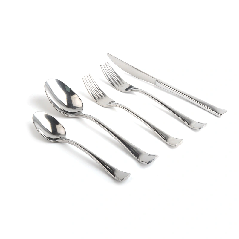 elegant 18/10 silverware stainless steel restaurant bulk flatware set custom gold plated reusable cutlery set