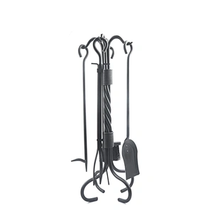 High Quality Black Metal Fireplace Tools Set For Sale