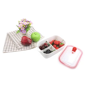 Square shape porcelain dinnerware decal fresh ceramic storage bowl with lids for microwave safe